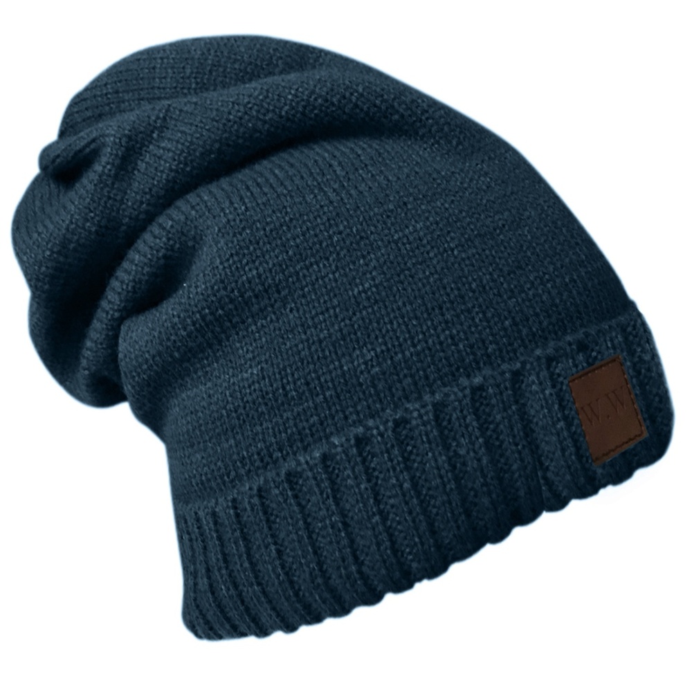 W.W Premium Fleece Lined Slouchy Beanie Hats